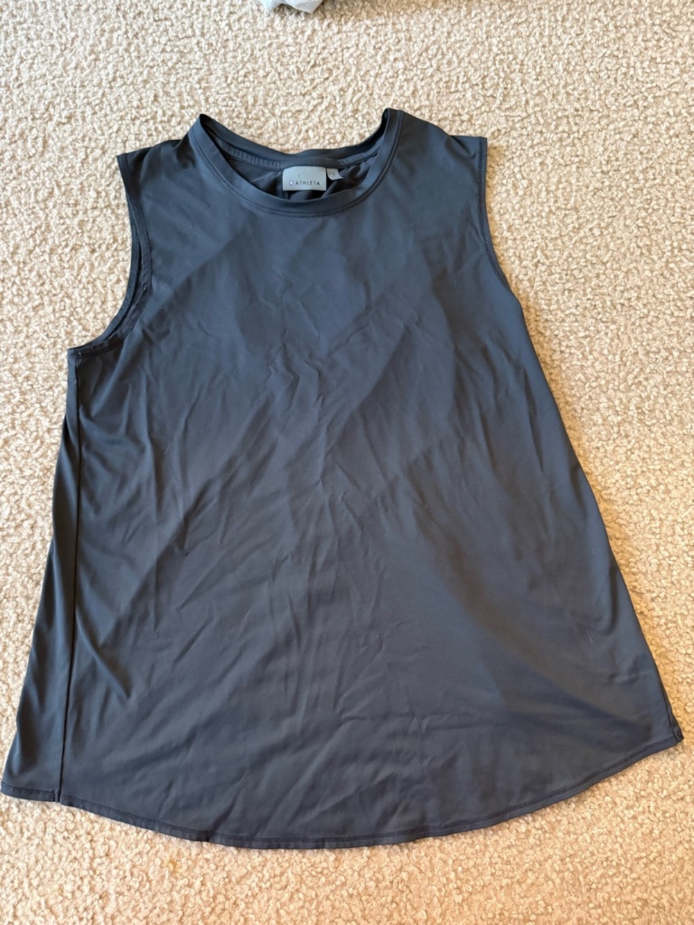 Athleta Black Relaxed A-Line Performance Tank
